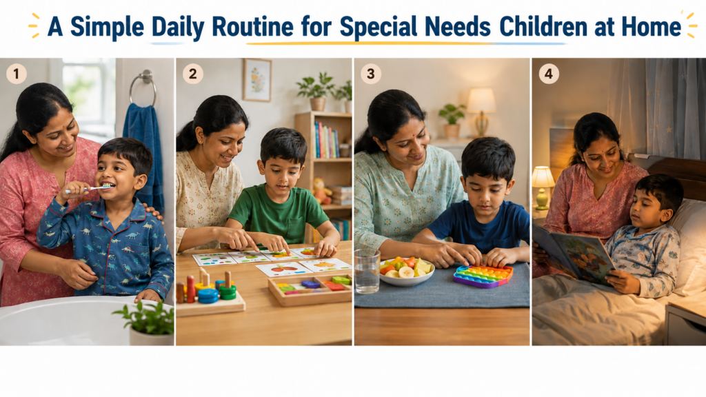 Simple daily routine for special needs children