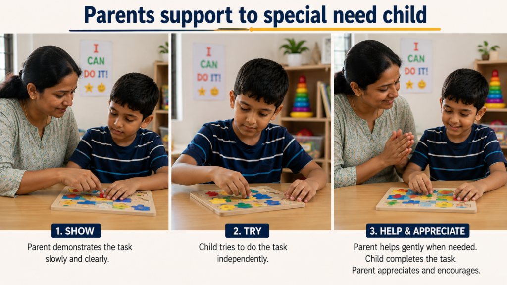 Parents support for special need children