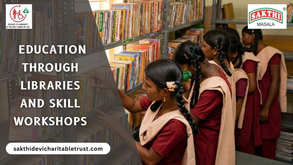 How Sakthi Trust’s Vazhikatti Program Enhances Education Through Libraries and Skill Workshops in Government Schools