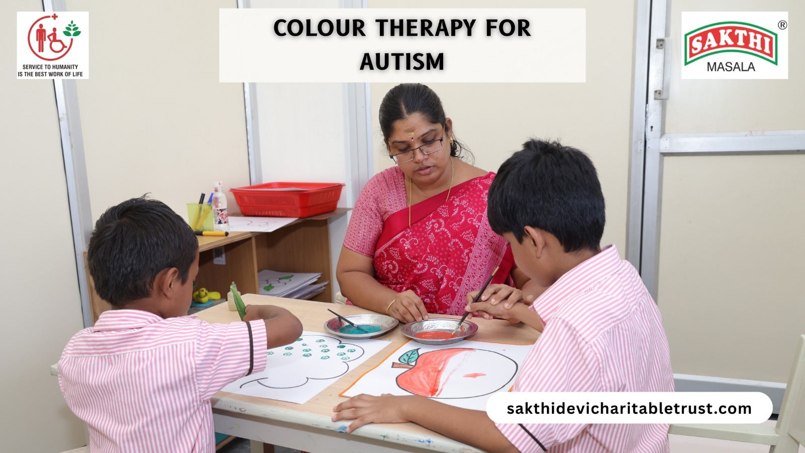 colour therapy for autism in sakthidevi charitable trust